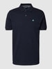 Lerros Poloshirt mit Label-Stitching Marine