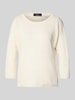 Weekend Max Mara Loose Fit Strickpullover aus reinem Leinen Modell 'SELZ' Weiss