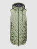 QS by s.Oliver Steppweste mit Label-Details Modell 'Diamond' Khaki
