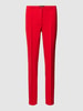 Cambio Stoffen broek met vaste persplooien, model 'ROS' Rood