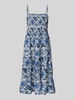 Only Tailliertes Freizeitkleid mit gesmoktem Brustbereich Modell 'ZELINA' Bleu