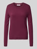 Christian Berg Woman Gebreide pullover van puur kasjmier Bordeaux