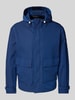 Marc O'Polo Regular fit parka van waterafstotend materiaal met capuchon Koningsblauw