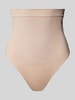 Calvin Klein Underwear High waist string met labelprint Beige