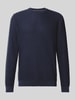 Jack & Jones Premium Strickpullover mit Strukturmuster Modell 'TRAVIS' Dunkelblau