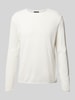 Strellson Gebreide pullover met ronde hals, model 'Prospect' Offwhite