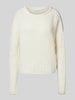 Rich & Royal Gebreide pullover met ronde hals Offwhite