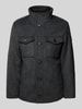 Tom Tailor Regular Fit Jacke mit Wolle Anthrazit