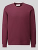 Marc O'Polo DENIM Regular Fit Sweatshirt aus reiner Baumwolle Pflaume