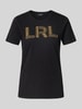 Lauren Ralph Lauren T-Shirt mit Stitching und Rundhalsausschnitt Modell 'KATLIN' Black