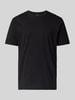 HECHTER PARIS T-Shirt mit Logo-Stitching Black