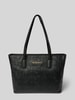VALENTINO BAGS Shopper mit Logo-Muster und Label-Applikation Modell 'PANSY' Black