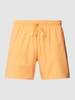 BOSS Badehose mit Eingrifftaschen Orange