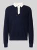 GANT Regular Fit Pullover aus Baumwoll-Woll-Mix Marine
