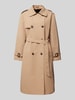 WITHBLACK Trenchcoat mit Bindegürtel Sand