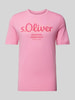 s.Oliver RED LABEL T-Shirt mit Rundhalsausschnitt Rosa