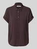 Samsøe Samsøe Relaxed Fit Bluse aus Viskose-Elasthan-Mix Modell 'MAJAN' Schoko Melange