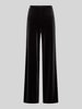 Christian Berg Woman Selection Straight Leg Samthose mit elastischem Bund Graphit