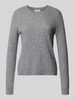 Christian Berg Woman Strickpullover aus reinem Kaschmir Graphit Melange