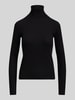Polo Ralph Lauren sweter z golfem w kroju slim fit z mieszanki bawełny i lyocellu BLACK