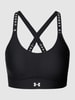 Under Armour Bustier met labelprint, model 'Infinity' Zwart