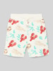 Name It Regular Fit Shorts mit elastischem Bund Offwhite