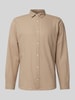 Jack & Jones Regular fit vrijetijdsoverhemd met kentkraag, model 'GINGHAM' Beige