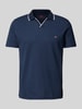 Christian Berg Men Regular Fit Poloshirt mit Logo-Stitching und Polokragen Dunkelblau