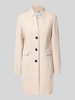 comma Mantel mit Stehkragen Sand