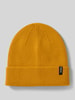 MCNEAL Czapka z dzianiny z mieszanki wiskozy z efektem prążkowania Żółty