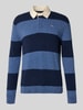 Gant Strickpullover mit Label-Stitching Dunkelblau