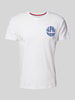 Alpha Industries T-Shirt mit Label-Print Weiss