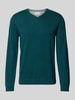 s.Oliver RED LABEL Gebreide pullover met ribboorden Lagune