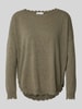 Kujten Strickpullover im Destroyed-Look Modell 'MELA' Khaki Melange