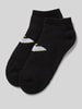 Emporio Armani Socken mit Label-Print im 2er-Pack Black