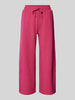 Christian Berg Woman Wide Leg Sweatpants mit elastischem Bund Pink