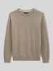 Marc O'Polo Regular Fit Pullover aus Baumwoll-Mix mir Schurwoll-Anteil Camel