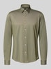 BOSS Slim Fit Businesshemd aus atmungsaktivem Material Gruen