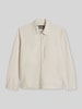 Marc O'Polo Regular Fit Hemdjacke aus Baumwoll-Leinen-Mix Offwhite