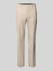 HUGO Slim Fit Anzughose mit Bundfalten Modell 'Hesten' Sand