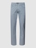 Christian Berg Men Hose mit Strukturmuster Bleu