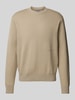 Jack & Jones Strickpullover mit Label-Print Modell 'VESTERBRO' Beige