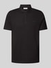 CK Calvin Klein Regular Fit Poloshirt mit Knopfleiste Black