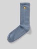 Carhartt Work In Progress Socken mit Label-Stitching Modell 'Chase' Eisblau