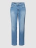 Brax Straight Fit Jeans mit Label-Patch Modell 'Cadiz' Hellblau