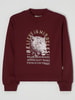 Garcia Sweatshirt met print Bordeauxrood
