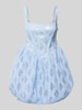 Amy Lynn Cocktailkleid mit Spitzenbesatz Modell 'Lisa' Hellblau