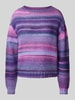 LOLLYS LAUNDRY Gebreide pullover met ronde hals, model 'Fairhaven' Lavendel