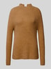 Brax Strickpullover mit Stehkragen Modell 'Lea' Beige