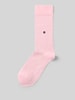 Burlington Socken in unifarbenem Design Modell 'LADY' Rosa